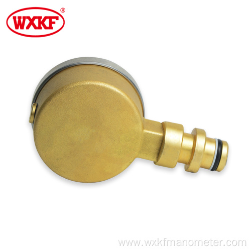 back connection copper case pressure gauge meter